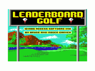 Leaderboard title screen for Commodore 64